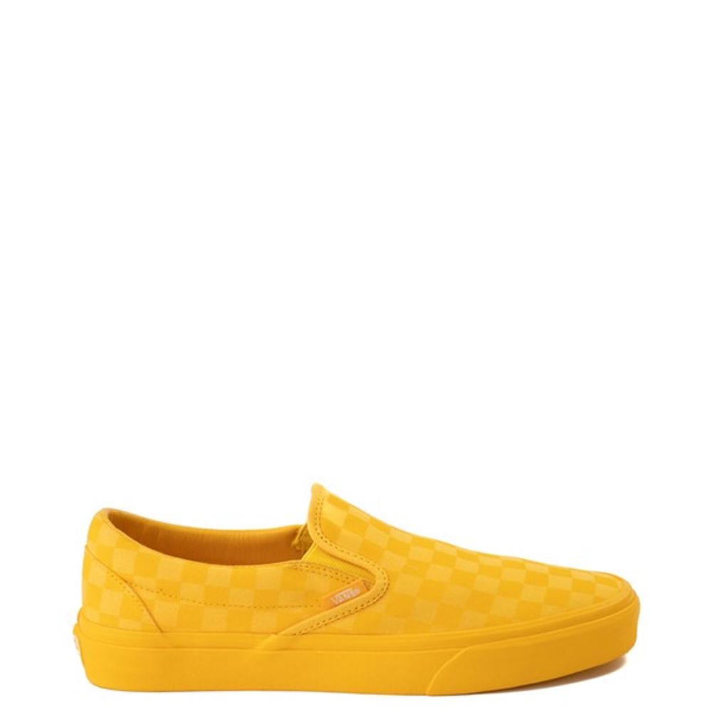 Vans Slip-On Tonal Checkerboard Skate Shoe - Spectra Yellow