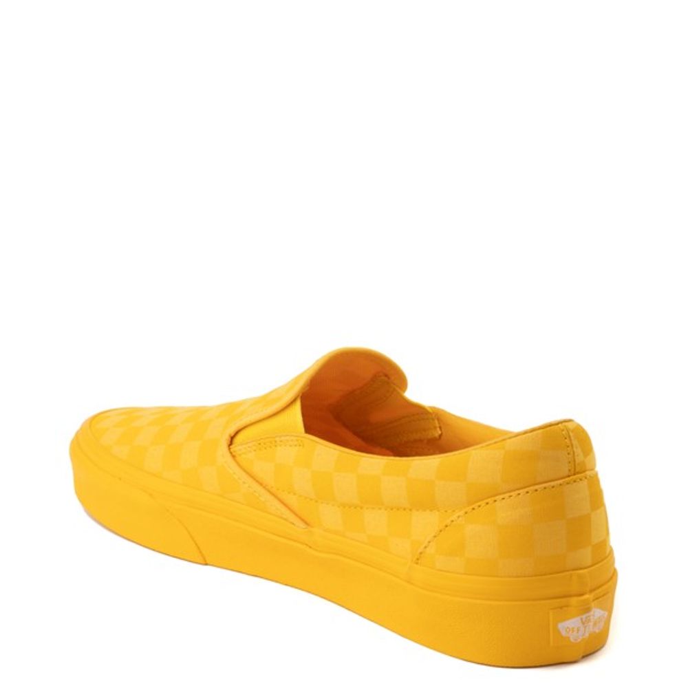 Vans Slip-On Tonal Checkerboard Skate Shoe - Spectra Yellow