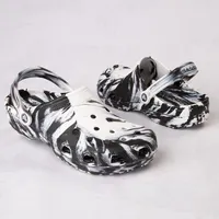 Crocs Classic Clog - Marbled Black / White