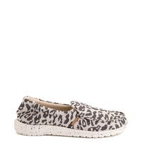 Womens Hey Dude Misty Slip On Casual Shoe - Gray Leopard