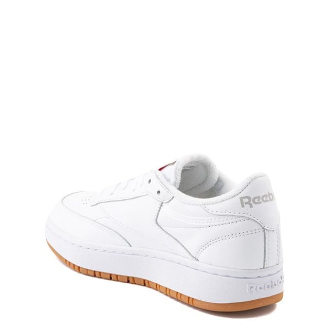 Reebok Club C Double Athletic Shoe - Big Kid - White / Gum