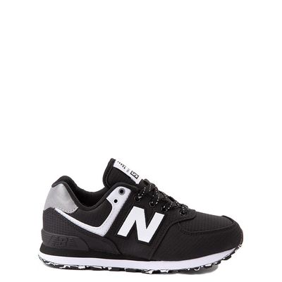 New Balance 574 Athletic Shoe - Little Kid - Black / Silver