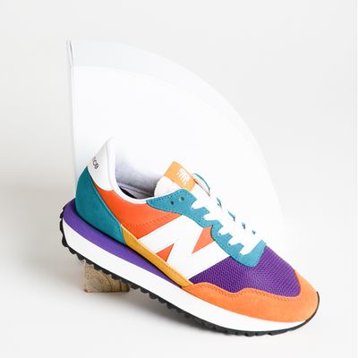 Womens New Balance 237 Athletic Shoe - Orange / Purple Teal