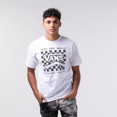 Mens Vans Etch-A-Check Tee - White