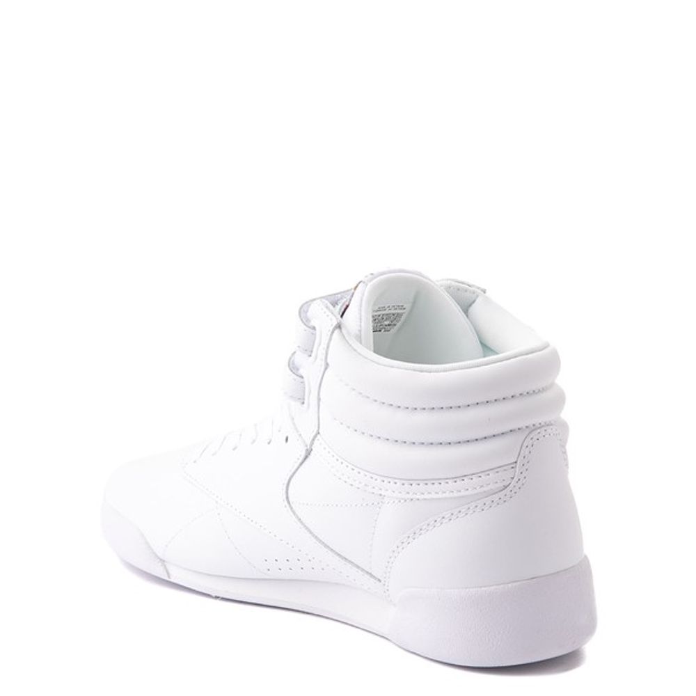 Reebok Freestyle Hi Athletic Shoe - Big Kid - White Monochrome