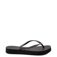 Womens Havaianas Slim Flatform Flip-Flop - Black