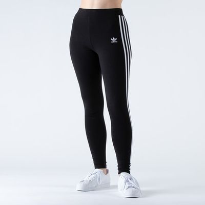 Womens adidas 3-Stripes Leggings - Black