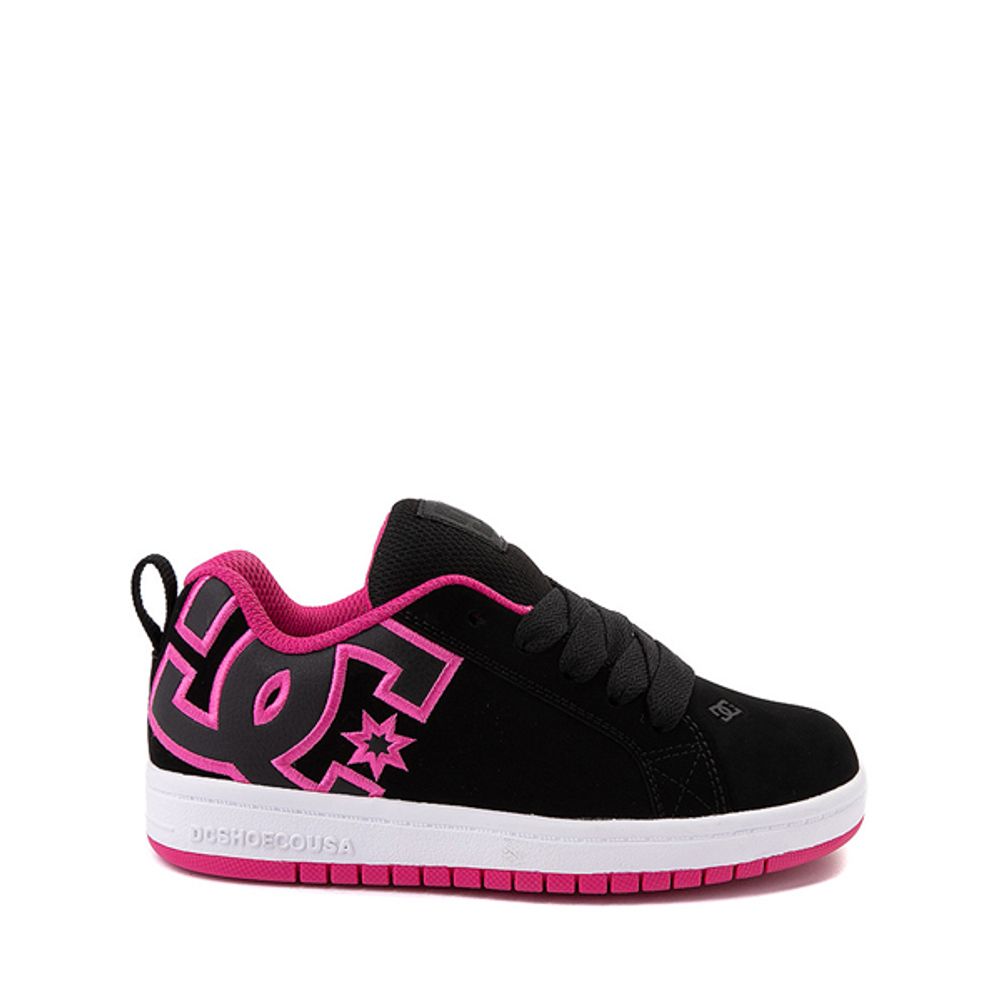 DC Court Graffik Skate Shoe - Little Kid / Big Black Pink