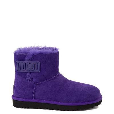 Womens UGG® Mini Bailey Logo Strap Boot - Violet Night