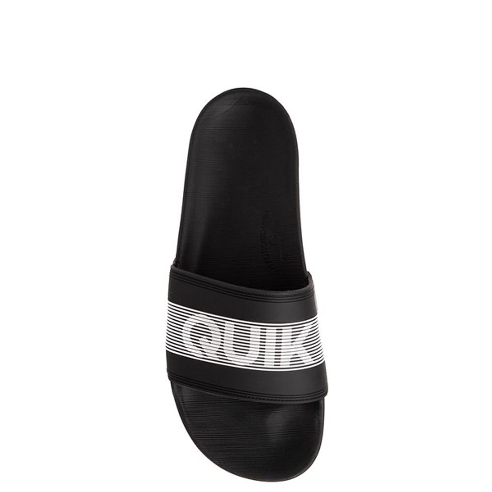 Mens Quiksilver Rivi Wordmark Slide Sandal - Black
