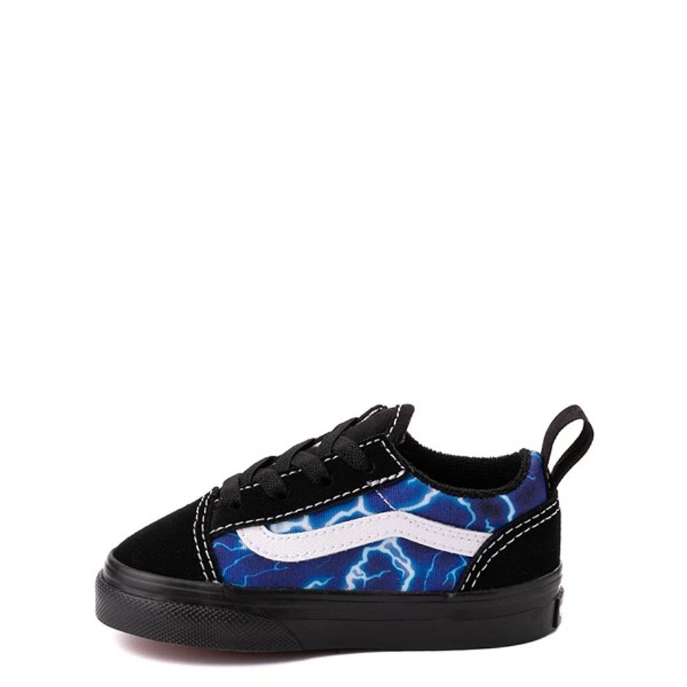 Vans Old Skool Skate Shoe - Baby / Toddler Black Lightning