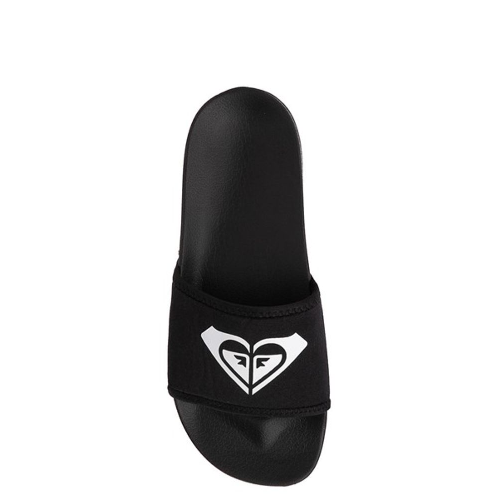 Womens Roxy Slippy Neo Slide Sandal - Black