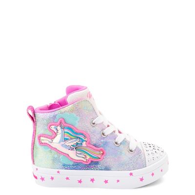 Skechers Twinkle Toes Twi-Lites Unicorn Sneaker - Toddler - Pink / Pastel Multicolor