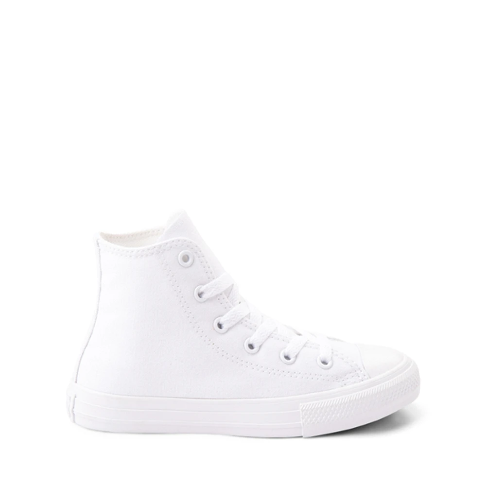 Converse Chuck Taylor All Star High-Top Sneaker - Little Kid White Monochrome