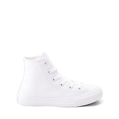 Converse Chuck Taylor All Star High-Top Sneaker - Little Kid White Monochrome
