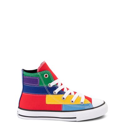 Converse Chuck Taylor All Star Hi Sneaker - Little Kid Patchwork Color-Block