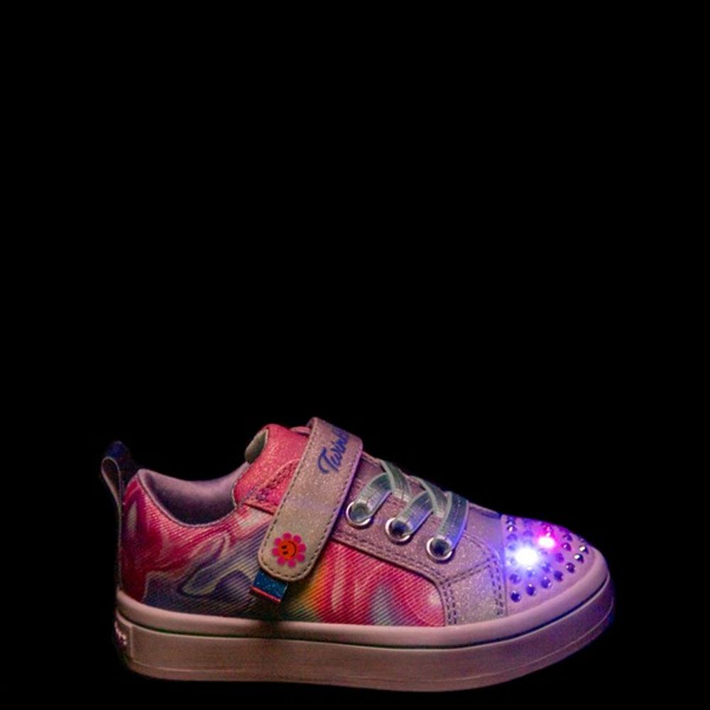 Skechers Twinkle Toes Twi-Lites Prism Swirl Sneaker - Toddler - Pastel Rainbow