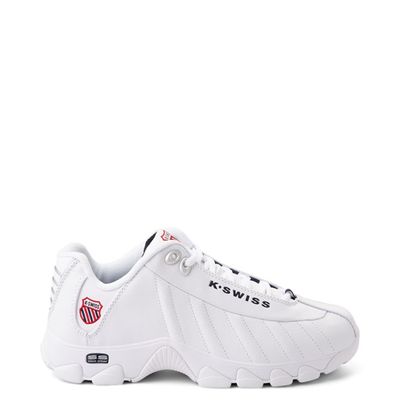 Mens K-Swiss ST329 Athletic Shoe - White / Navy Red