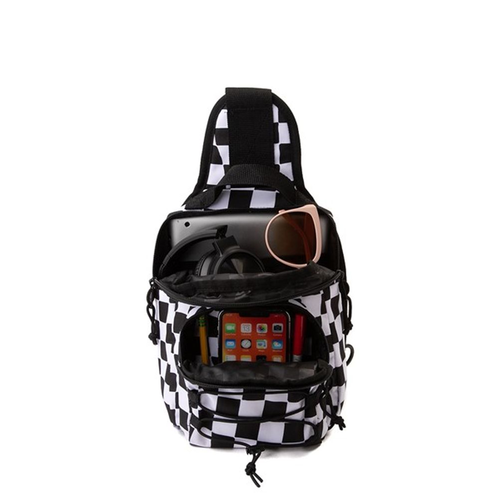 Vans Sprinter Checkerboard Sling Bag - Black / White
