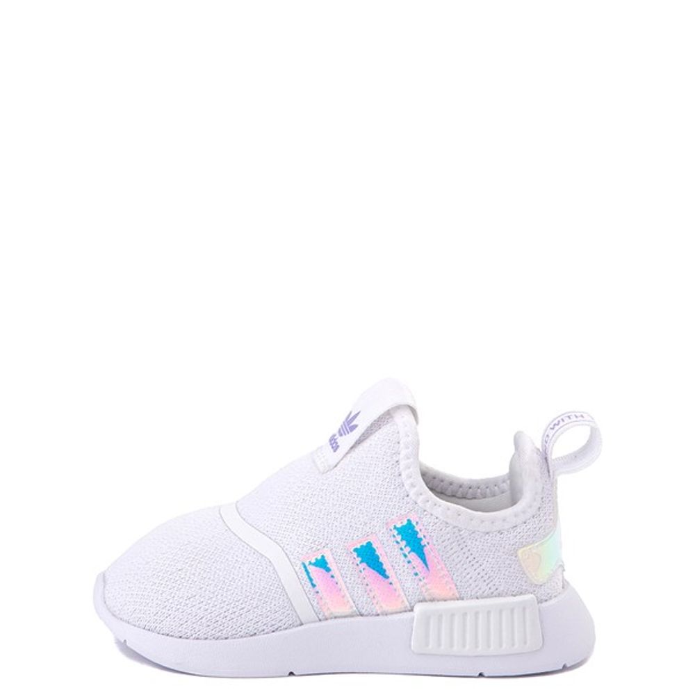 adidas NMD 360 Slip On Athletic Shoe - Baby / Toddler Cloud White Lenticular