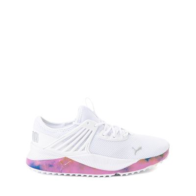 PUMA Pacer Future Bleached Athletic Shoe - Big Kid White / Ultra Magenta