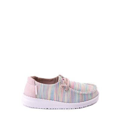 Hey Dude Wendy Sox Slip On Casual Shoe - Toddler / Little Kid - Aurora White / Pastel Multicolor