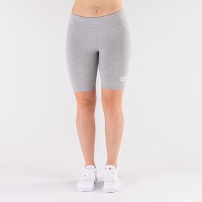 Womens Reebok Identity Fitted Shorts - Heather Gray