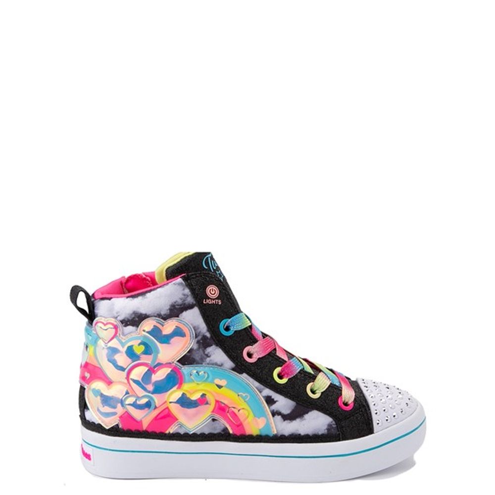 Skechers Twinkle Toes Twi-Lites Rainbow Sneaker - Little Kid Black | The Shops at Willow Bend