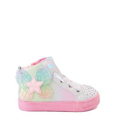 Skechers Twinkle Toes Shuffle Lites Star Dazzler Sneaker - Toddler - Pastel Multicolor