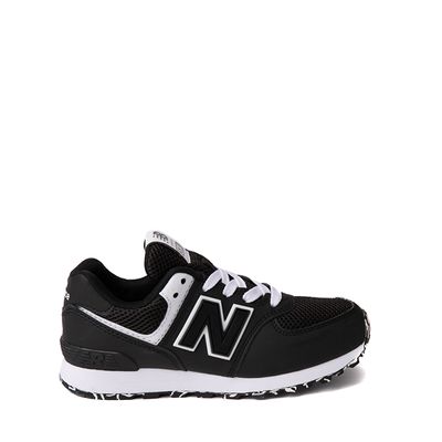 New Balance 574 Athletic Shoe - Big Kid Black / White