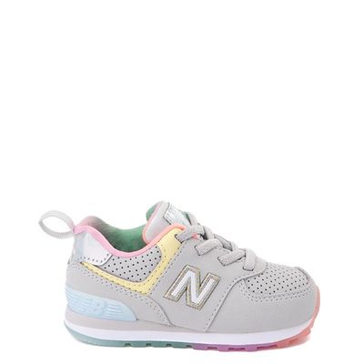 New Balance 574 Athletic Shoe - Baby / Toddler - Gray / Multicolor