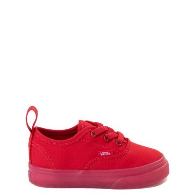 Vans Authentic Translucent Skate Shoe - Baby / Toddler Red Monochrome