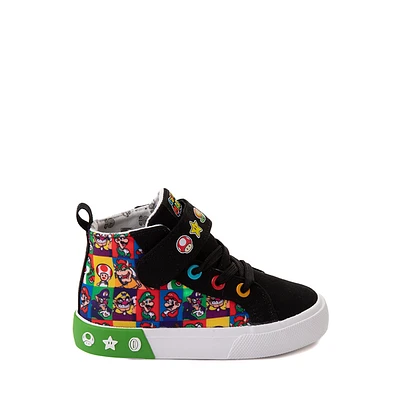 Ground Up Super Mario Bros. Hi Sneaker - Toddler Black / Multicolor