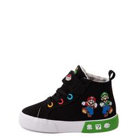 Ground Up Super Mario Bros. Hi Sneaker - Toddler - Black / Multicolor