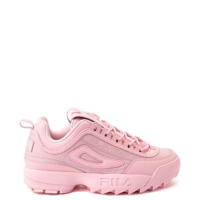 Womens Fila Disruptor 2 Premium Jacquard Athletic Shoe - Pink Floral