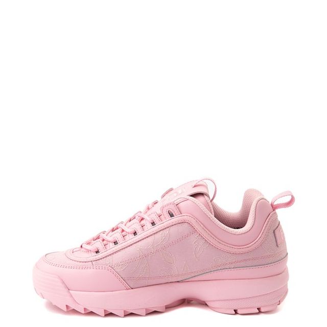 Fila Womens Fila Disruptor Premium Jacquard Athletic Shoe - Pink Floral | Green Mall