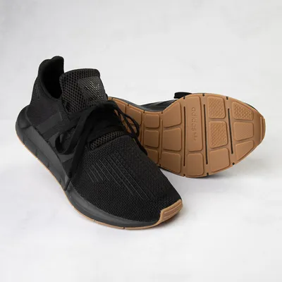 Mens adidas Swift Run Athletic Shoe - Black / Gum