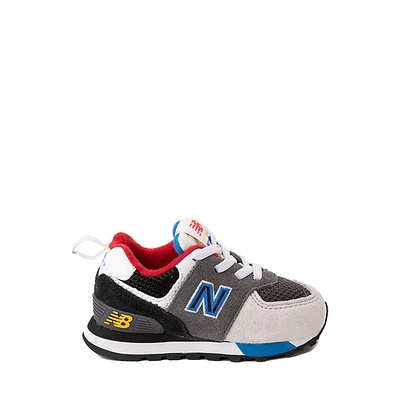 New Balance 574 Athletic Shoe - Baby / Toddler Magnet Black Serene Blue