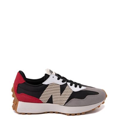 Mens New Balance 327 Athletic Shoe - Gray / Black Red