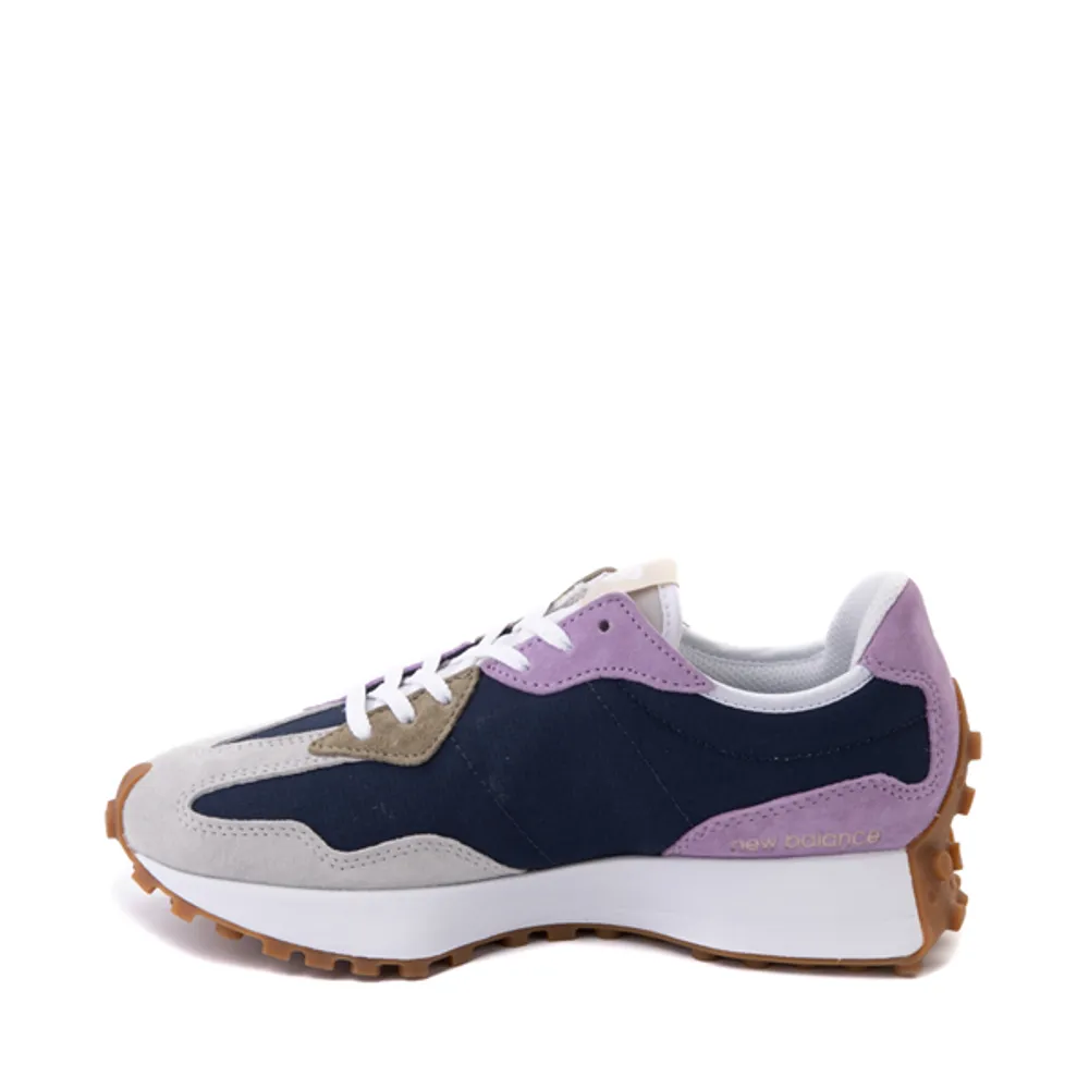Womens New Balance 327 Athletic Shoe - Gray / Navy Lavender
