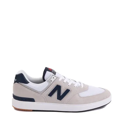 Mens New Balance 574 Court Athletic Shoe - Gray / Navy