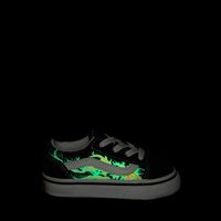Vans Old Skool Skate Shoe - Baby / Toddler Black Electric Flames