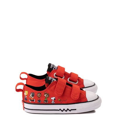 Converse x Peanuts Chuck Taylor All Star 2V Lo Sneaker - Baby / Toddler Signal Red