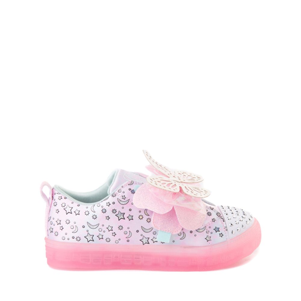 Skechers Twinkle Toes Shuffle Butterfly Magic Sneaker - Little Kid - Light Pink | Westland Mall