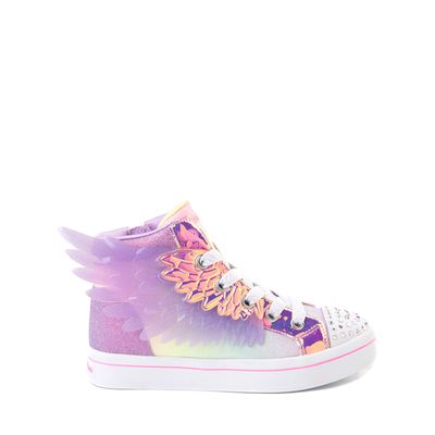 Skechers Twinkle Toes Twi-Lites Unicorn Wings Sneaker - Little Kid Purple / Metallic