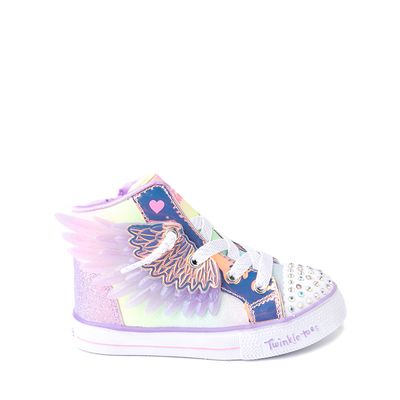 Skechers Twinkle Toes Twi-Lites Unicorn Wings Sneaker - Toddler - Purple / Metallic