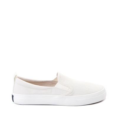 Womens Sperry Top-Sider Crest Twin Gore SeaCycled&trade Slip On Casual Shoe - White