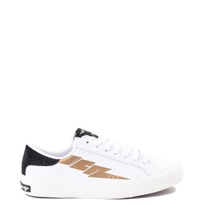 Womens Creative Recreation Zeus Lo Leather Sneaker - White / Gold