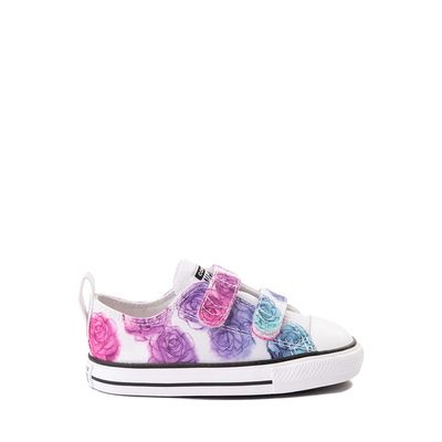 Converse Chuck Taylor All Star 2V Watercolor Roses Lo Sneaker - Baby / Toddler White Prime Pink