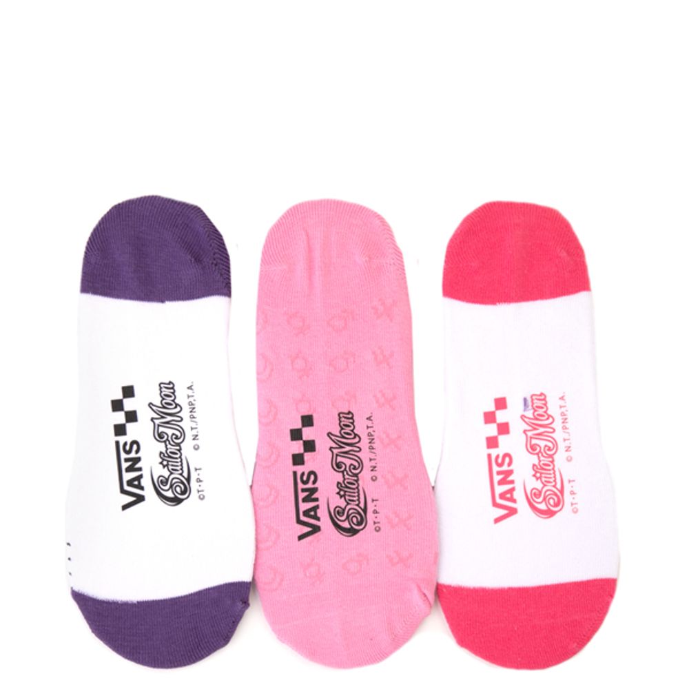 Womens Vans x Sailor Moon Canoodle Liners 3 Pack - White / Pink / Purple